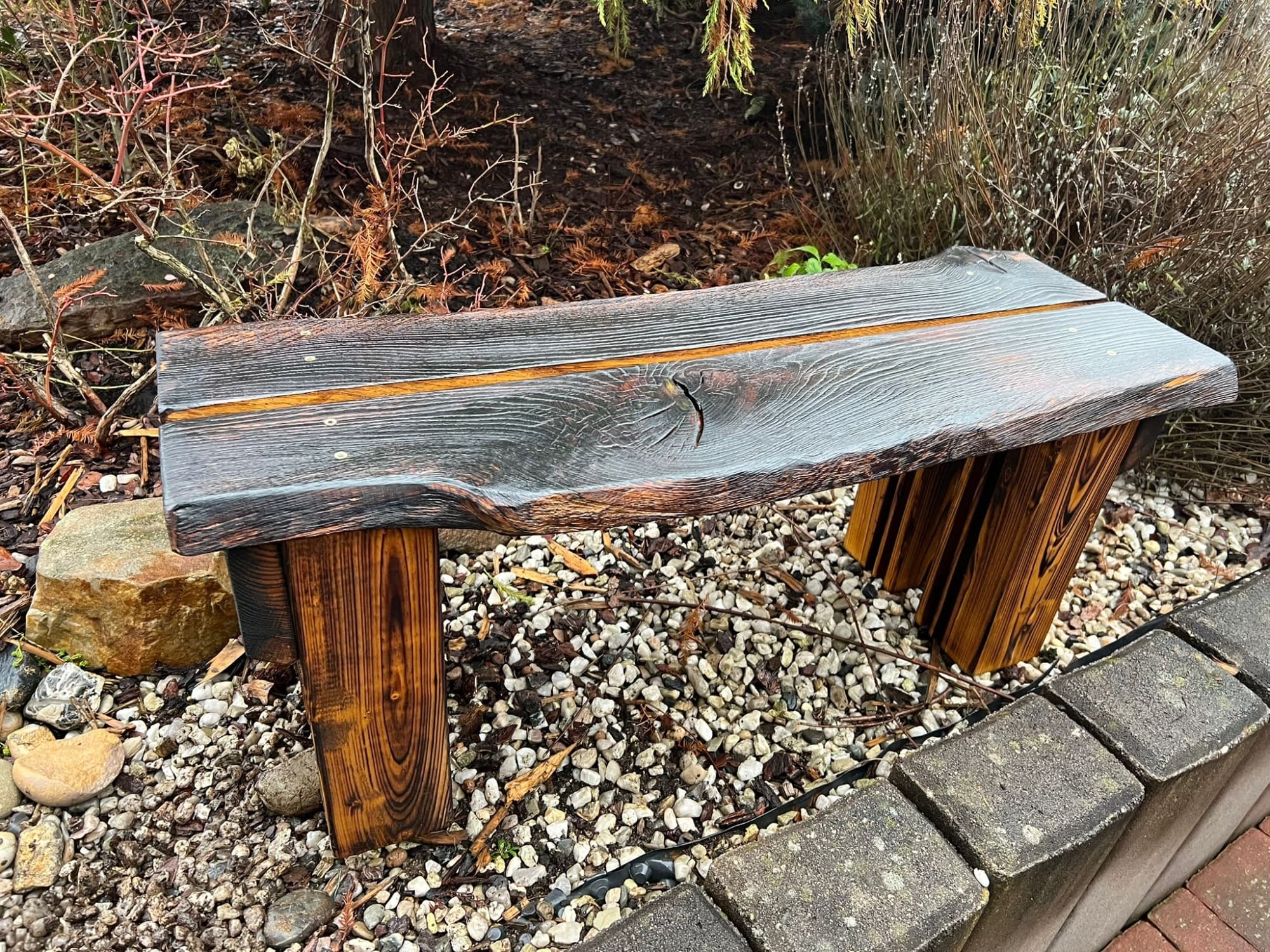 Rustikální lavička